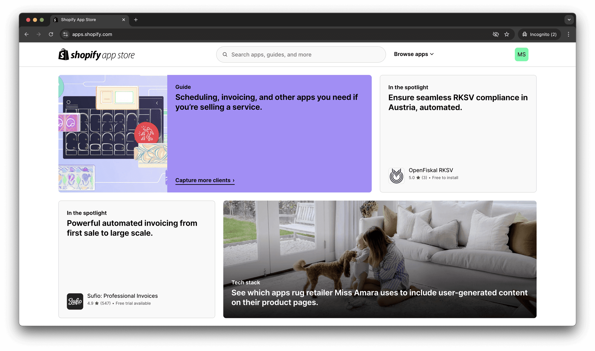 OpenFiskal als Staff Pick im Shopify App Store vorgestellt!